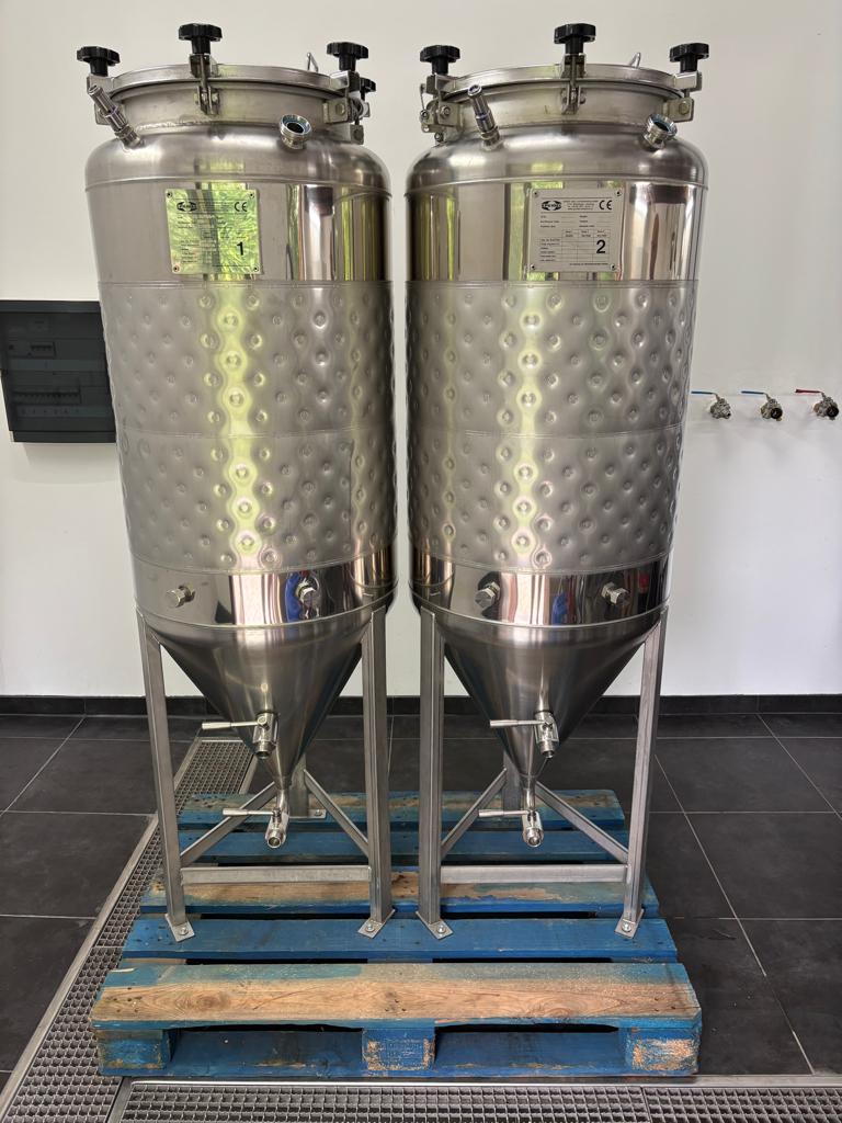 2 Druktanks 200 ltr Speidel RVS okkazie, Ophalen, Gebruikt
