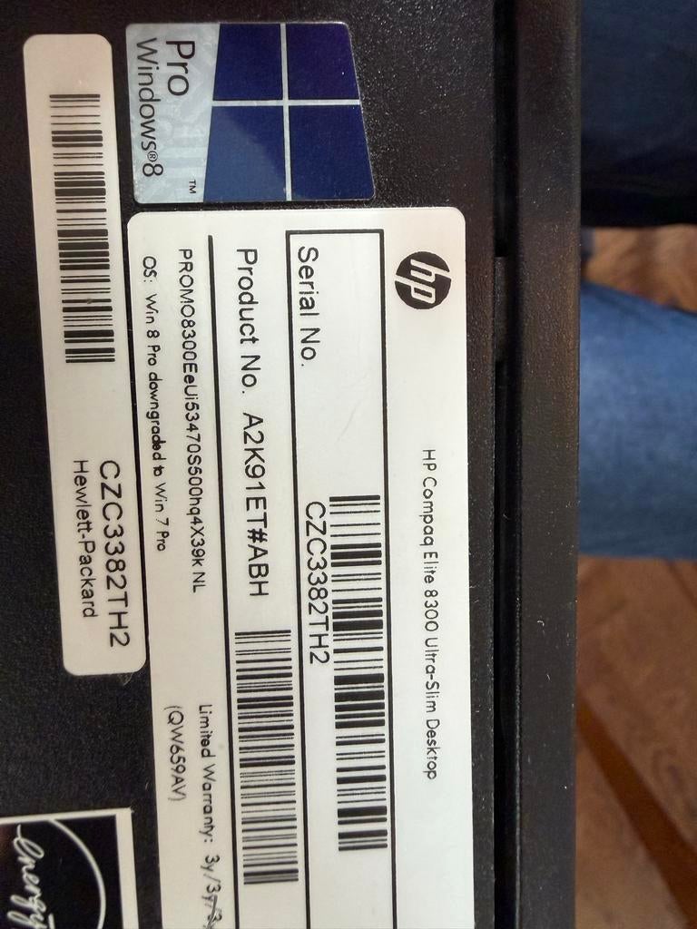 HP Elite 8300 Ultra Slim Desktop i5 8GB 256GB SSD, Computers en Software, Ophalen, Gebruikt, 8 GB, SSD