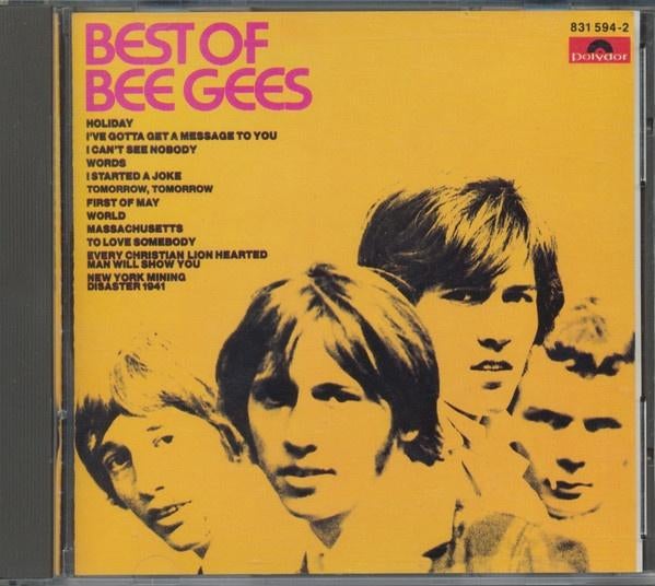 Bee gees – best of bee gees cd 831 594-2 us 1987 full silver, Verzenden, Zo goed als nieuw, Poprock