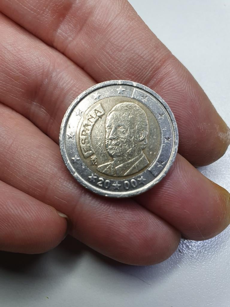 2 Euro Spanje 2000 - Circulatie munt, Ophalen of Verzenden, Spanje, 2 euro, Losse munt