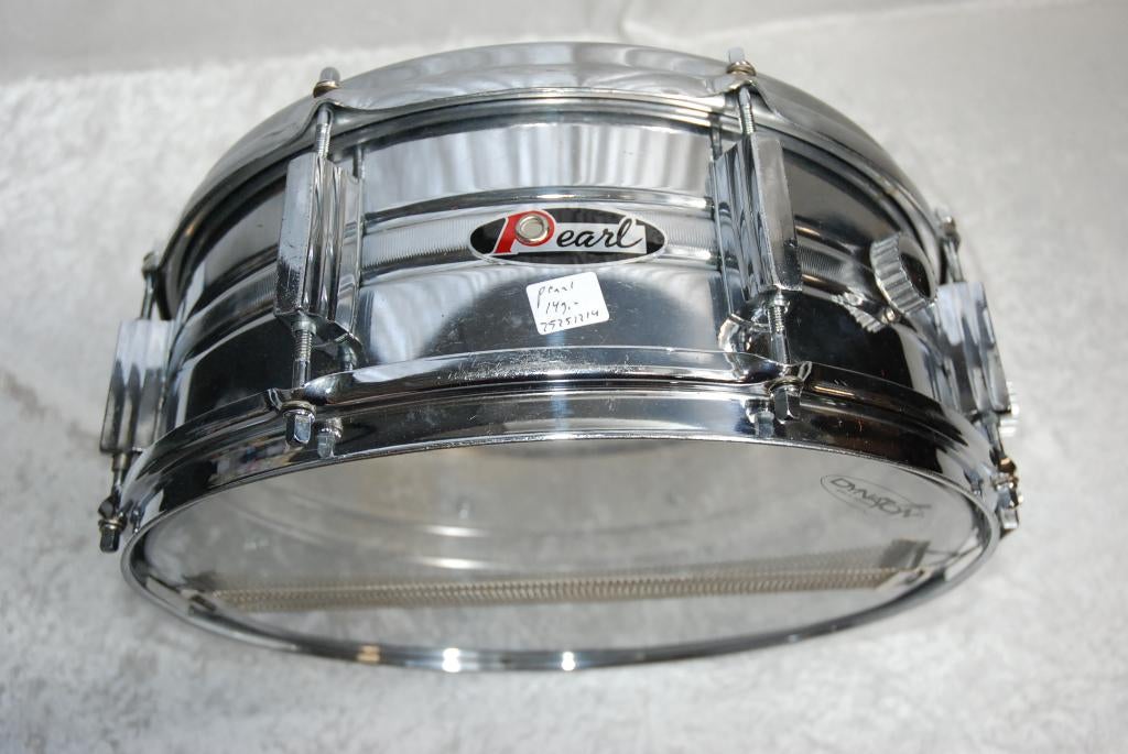 Pearl Metalen snaredrum uit 1962 14x5 inch  <25251214>, Gebruikt, Drums of Percussie, Ophalen of Verzenden, .