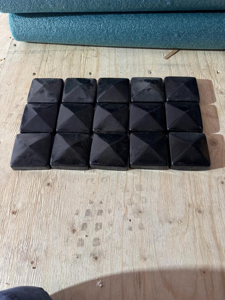 15x Afdekkappen Schutting Paal 70x70 Zwart, Tuin en Terras, Ophalen, Nieuw, IJzer, Overige typen