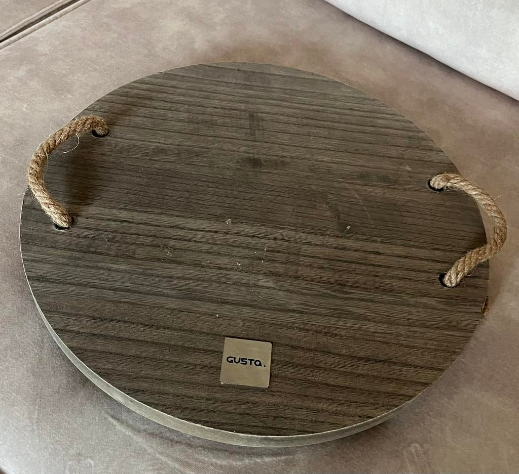 Gusta plank, Ophalen, Zo goed als nieuw, Rond, Hout