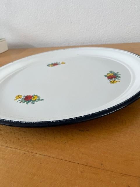 Emaille schaal, Overige materialen, Schaal, Rond, Ophalen of Verzenden