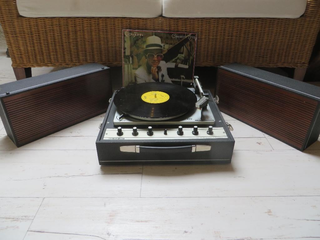 ITT concertino platenspeler, Audio, Tv en Foto, Ophalen, Zo goed als nieuw, Platenspeler, Overige merken