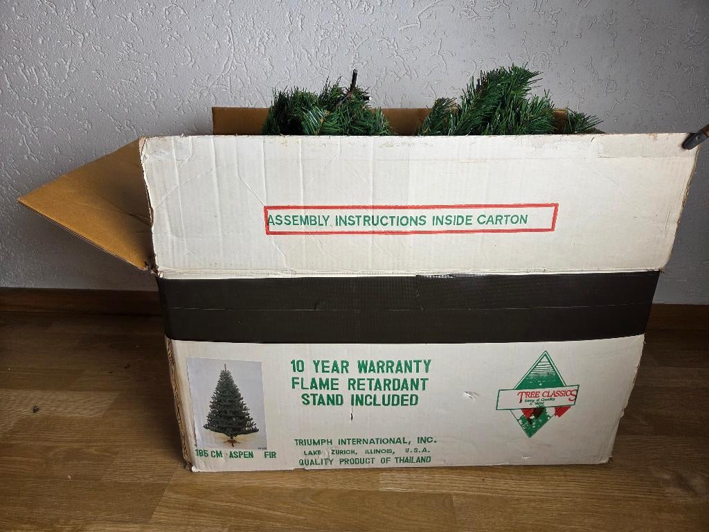 Kunstkerstboom zonder standaard (kunst kerstboom), Diversen, Kerst, Ophalen of Verzenden, Gebruikt