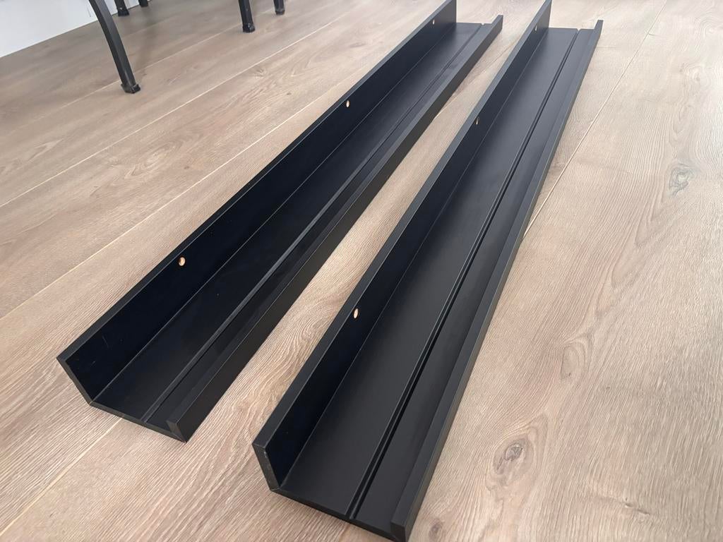 IKEA wandplanken zwart bruin, Ophalen, Gebruikt
