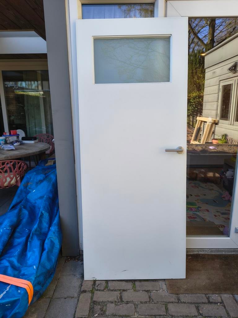 Deur met glas, 82x200,5 cm, Ophalen