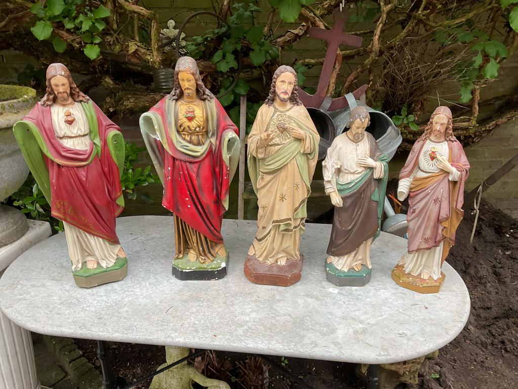 Verzameling van religieuze beelden, Antiek en Kunst, Antiek | Religie, Ophalen of Verzenden