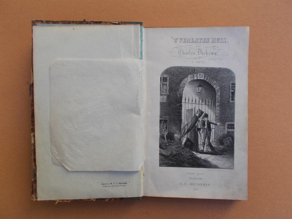 Charles Dickens Het verlaten huis 2e druk 1855 ophalen, Antiek en Kunst, Ophalen