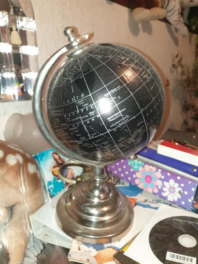 Wereldbolletje met Chrome voet, Ophalen