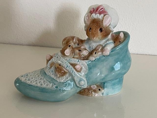 Beatrix Potter Beeldje Muis Old Woman.... Border Fine Arts, Ophalen of Verzenden, Zo goed als nieuw, Dier
