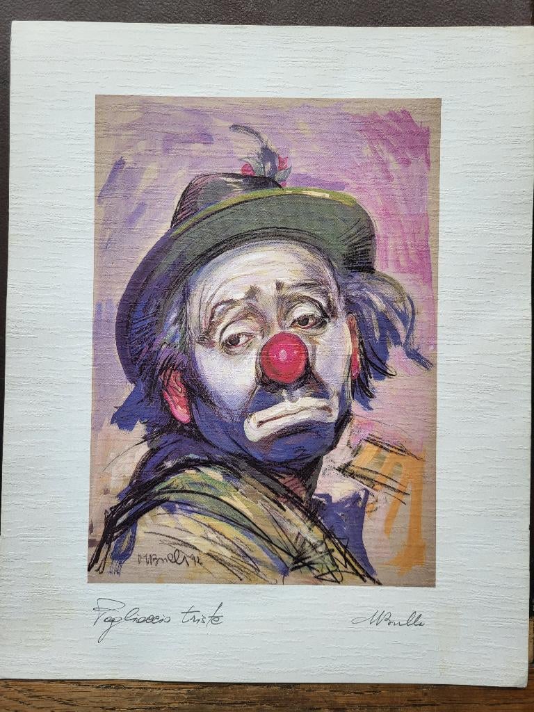 Circus/ Pagliaccio Triste/ De Droevige Clown., Ophalen of Verzenden, Zo goed als nieuw