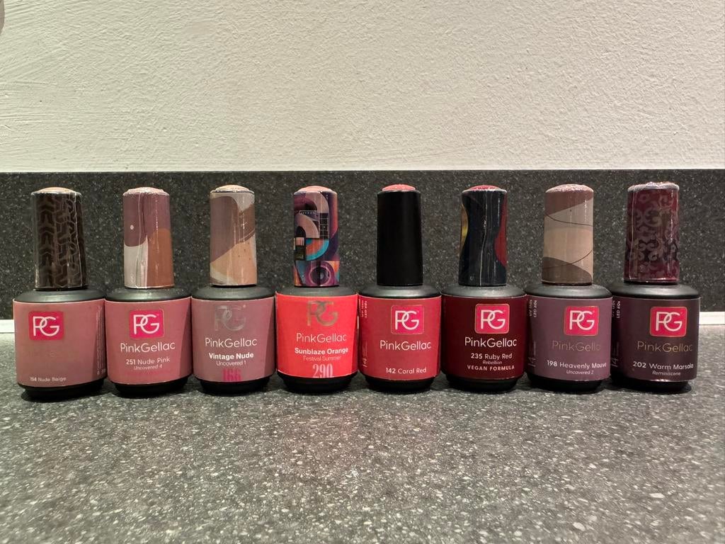 Pink Gellac 20 lakjes, Ophalen of Verzenden, Zo goed als nieuw, Handen en Nagels, Toebehoren