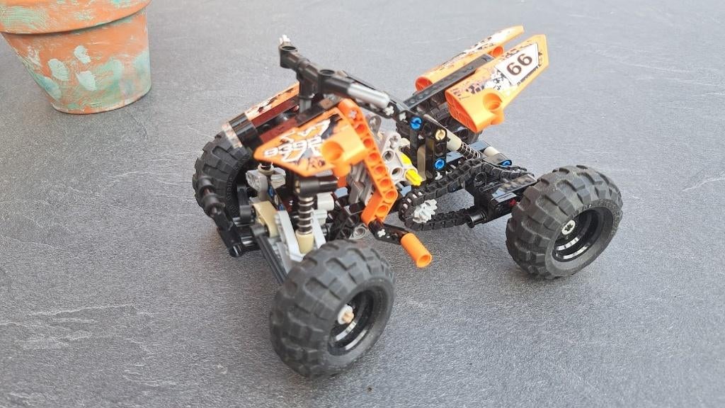 lego  quad bike of race buggy, Ophalen of Verzenden, Gebruikt, Complete set, Lego