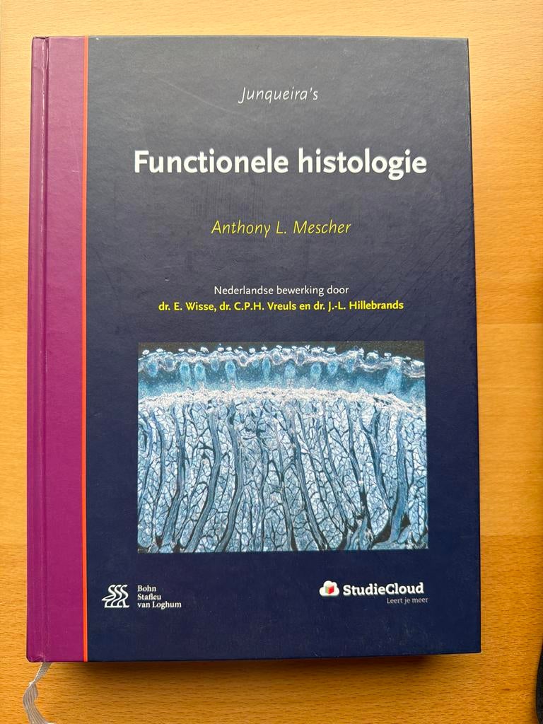 Junqueira's Functionele Histologie - Anthony L. Mescher, Ophalen of Verzenden, Beta, Zo goed als nieuw, WO