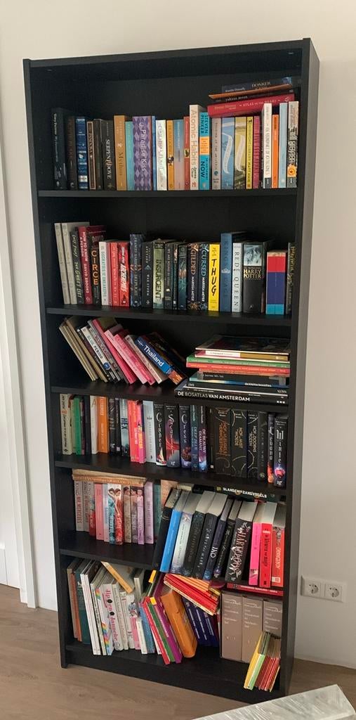 IKEA Billy boekenkast zwart, Ophalen, Met plank(en), Gebruikt, 200 cm of meer