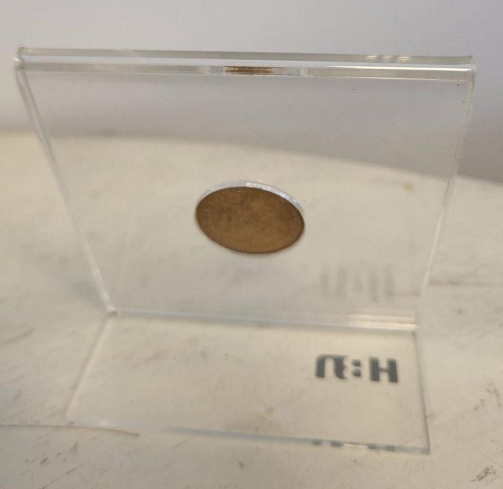 Nederland 10 Gulden 1932 Wilhelmina in plastic standaard, Postzegels en Munten, Ophalen of Verzenden, Goud