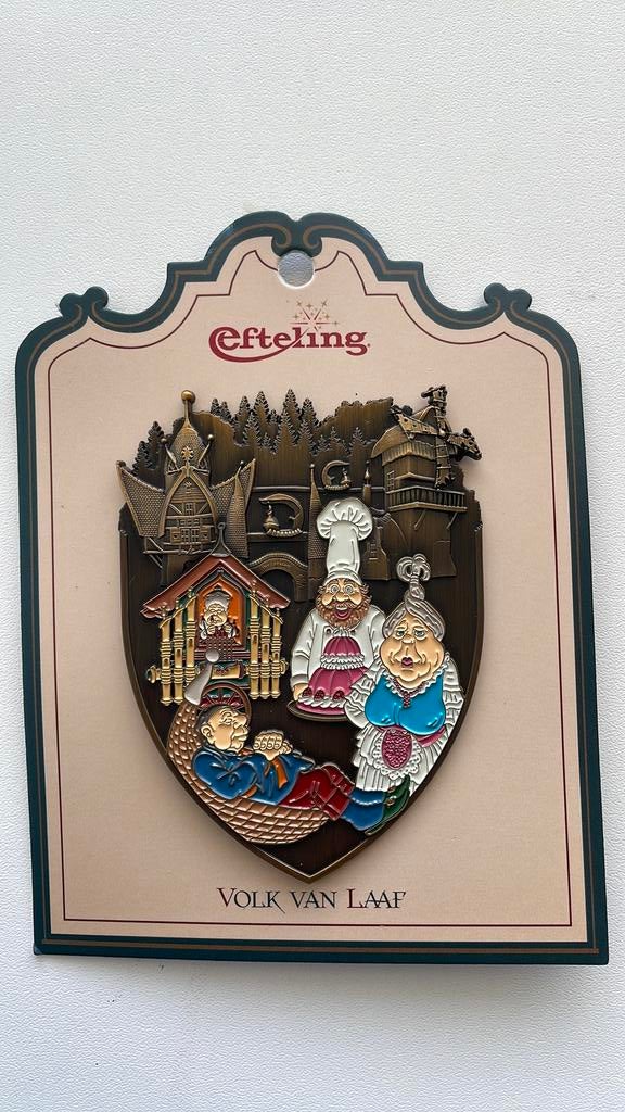 Efteling Reuzenpin Volk van Laaf op kaartje EPP 498, Ophalen of Verzenden, Nieuw, Beeldje of Poppetje