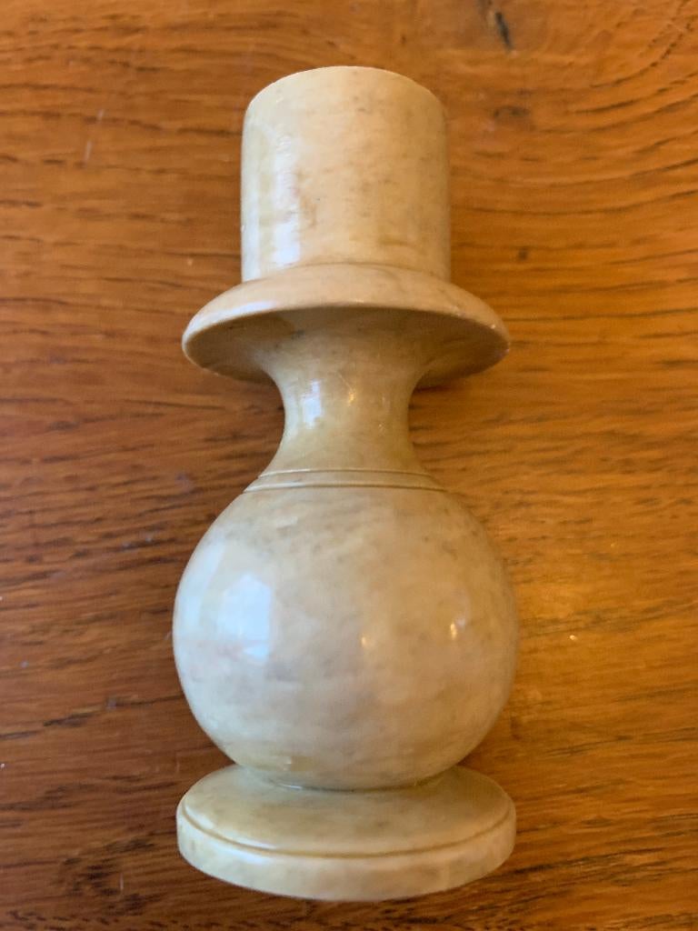 Kandelaar van "Zeepsteen/Speksteen" Made in India Nieuw, Ophalen of Verzenden, Nieuw, Overige materialen, Minder dan 25 cm