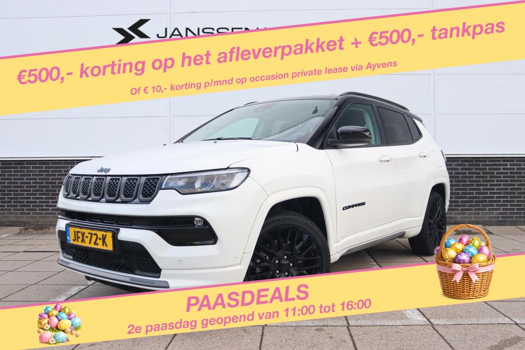 Jeep Compass 4xe 240 Plug-in Hybrid Electric S * Stuur/Stoel, Automaat, 4 cilinders, Wit, Bedrijf