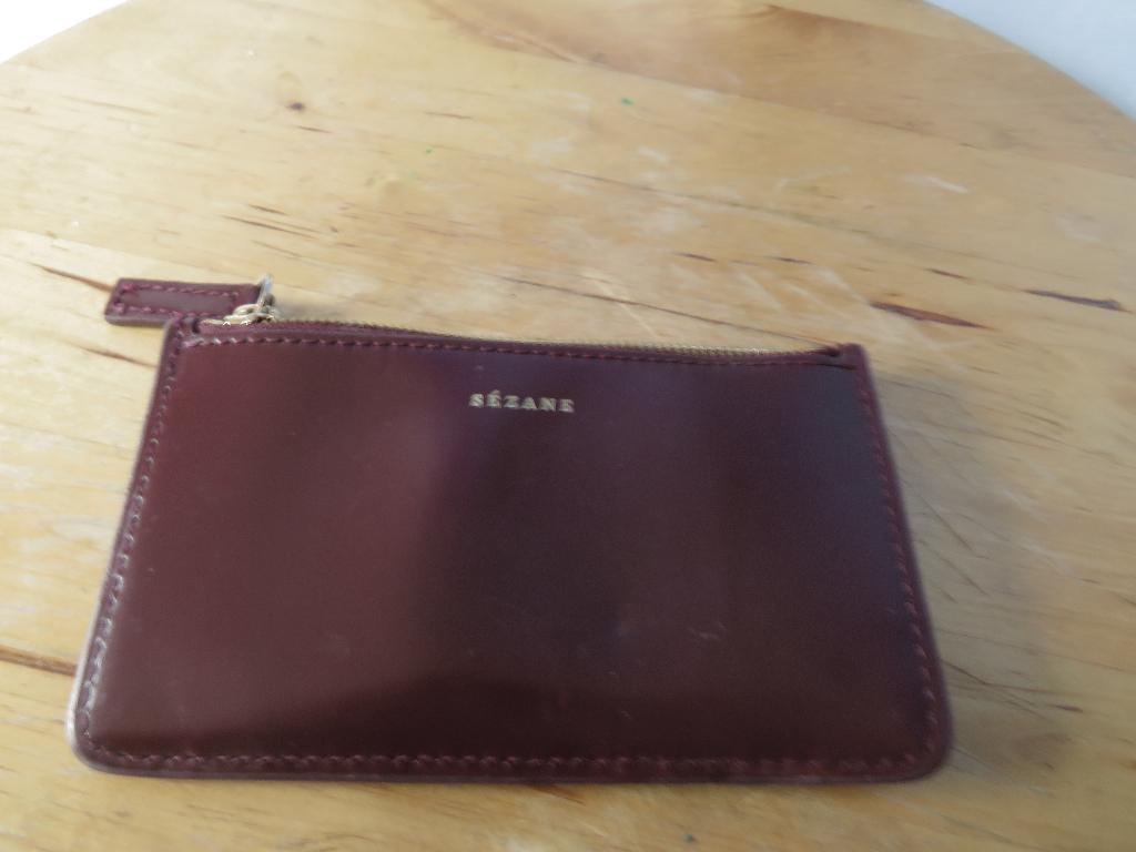 grote leren kaarthouder Alfred van Sézane pasjes, muntgeld, Overige merken, Gebruikt, Ophalen of Verzenden, Leer