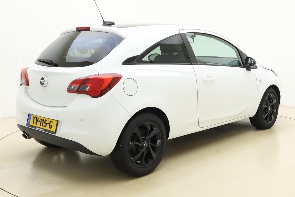 Opel Corsa 1.4 Black Edition | Navigatie | Airco | Cruise co, Auto's, Voorwielaandrijving, Stof, Wit, Origineel Nederlands