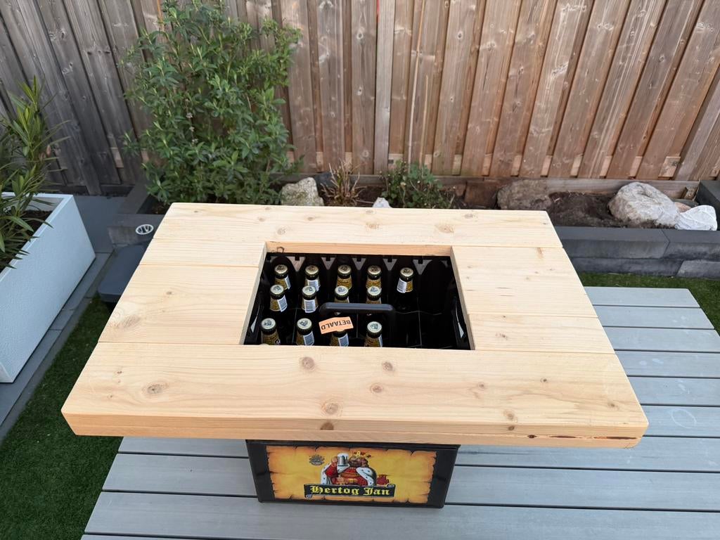Bierkrat tafel nieuw, Ophalen, Zo goed als nieuw, Overige merken