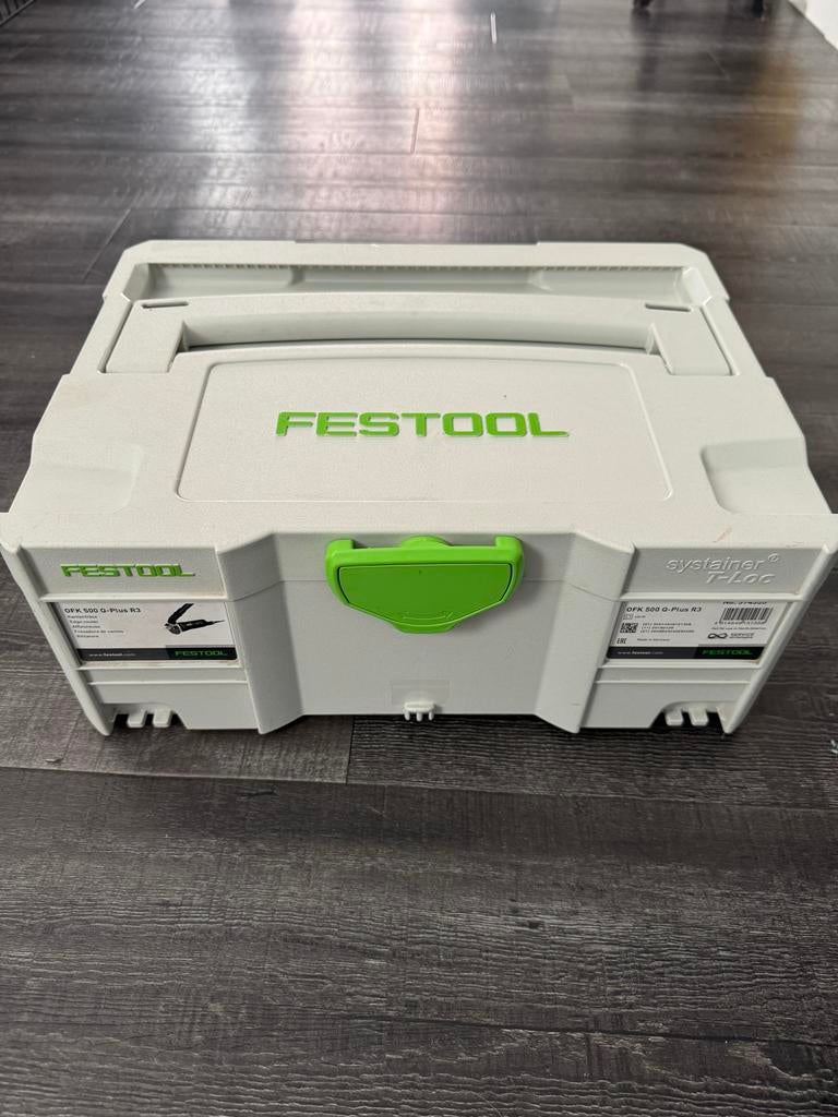 Festool Kantenfrees OFK 500 Q-Plus R3, Ophalen of Verzenden, Gebruikt, Elektrisch, Kantenfrees