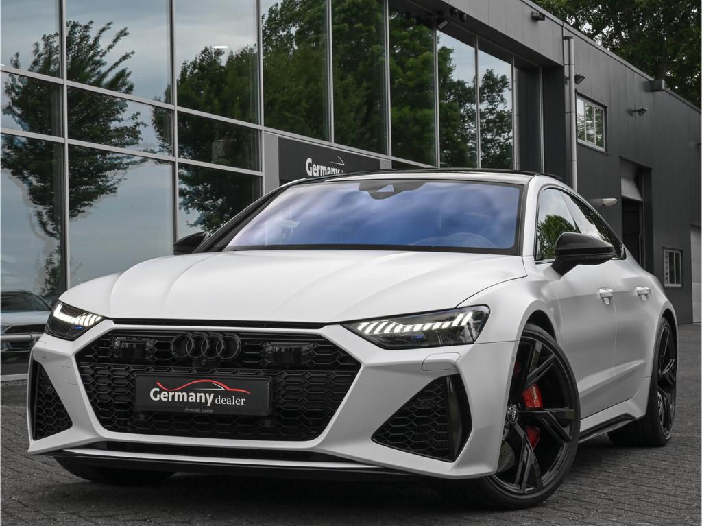 Audi RS7 Sportback 4.0TFSI 600pk Quattro Black optic Matt-Au, Auto's, Audi, Adaptive Cruise Control, Gebruikt, Met garantie (alle)