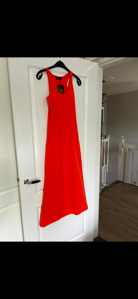 Oranje jurk S M of L - Koningsdag jurk lang - nieuw, Ophalen of Verzenden, Nieuw, Oranje, Onder de knie