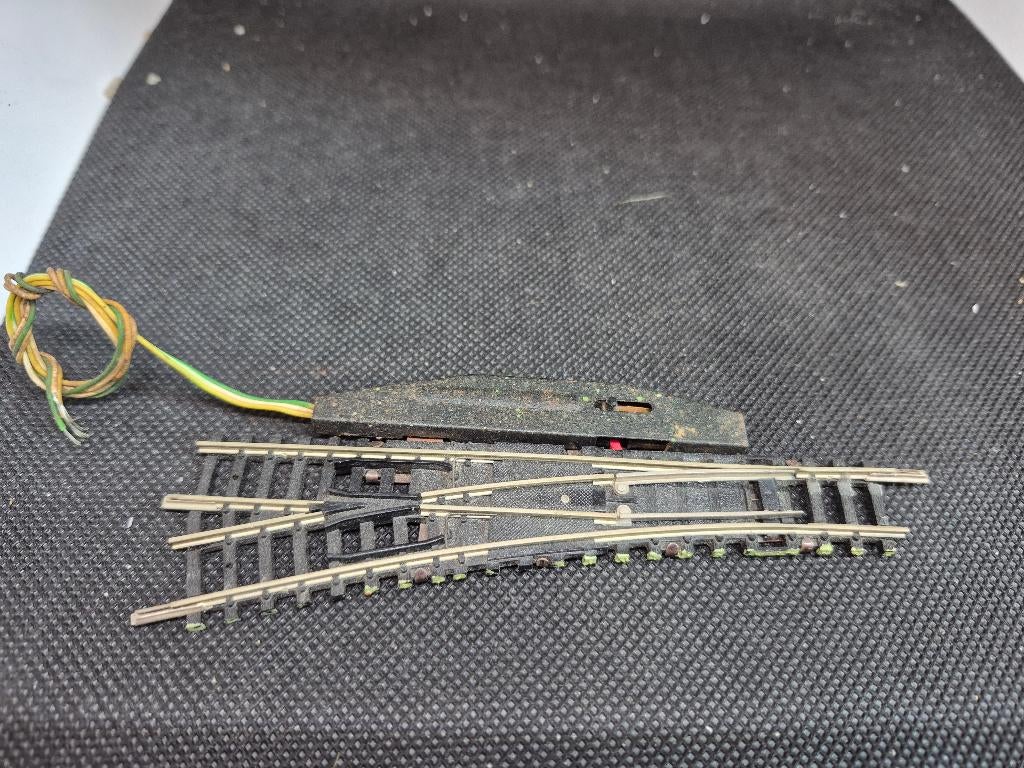 Minitrix 4964 - electr. wissel L R4 15gr (16524), Gebruikt, Gelijkstroom, Trix, Rails