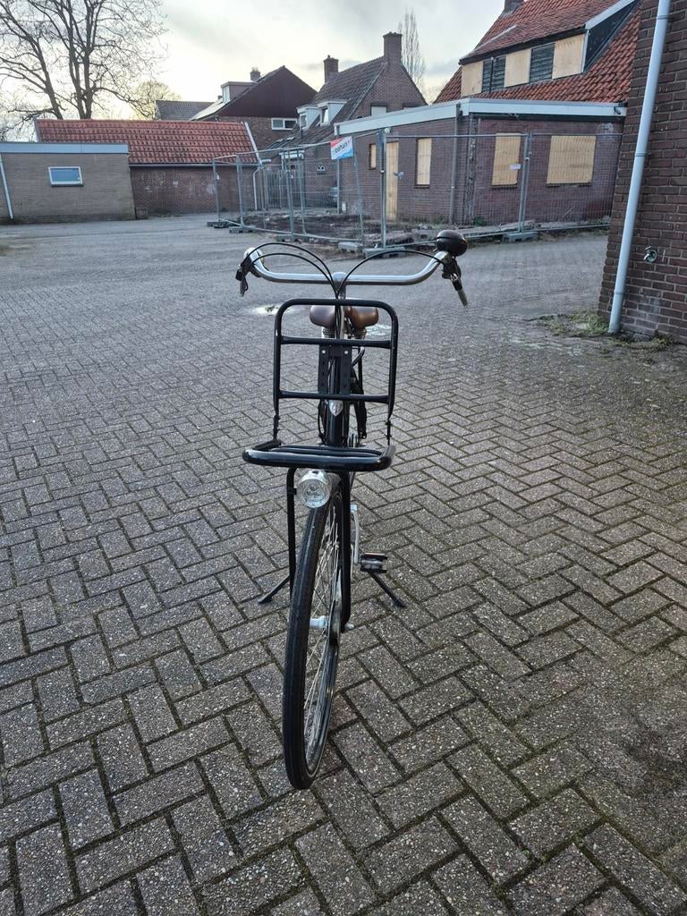 Zwarte Sparta fiets met voordrager, Fietsen en Brommers, Ophalen, Gebruikt, Sparta, Versnellingen