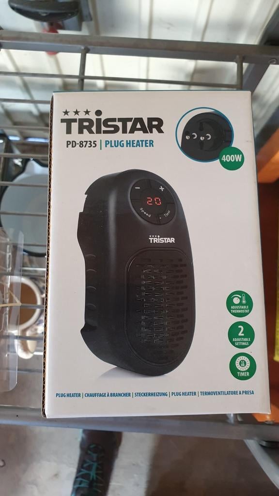 Tristar Plug Heather, Huis en Inrichting, Kachels, Ophalen, Nieuw, Elektrisch, Overige soorten