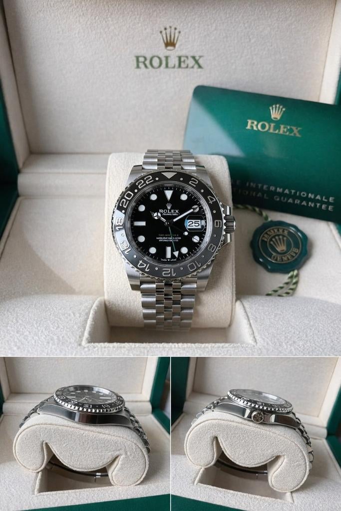 Rolex GMT-Master II 'Bruce Wayne' Jubilee 2024/08, Sieraden, Tassen en Uiterlijk, Horloges | Heren, Staal, Gebruikt, Polshorloge