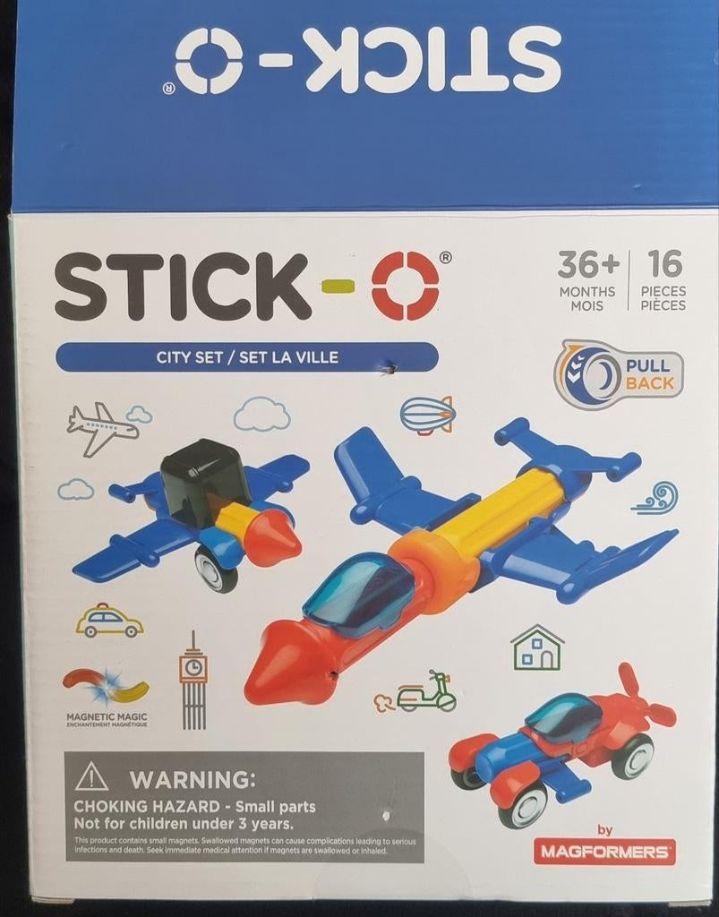 Leuke stick-o city set, magnetisch speelgoed voor kinderen v, Ophalen of Verzenden