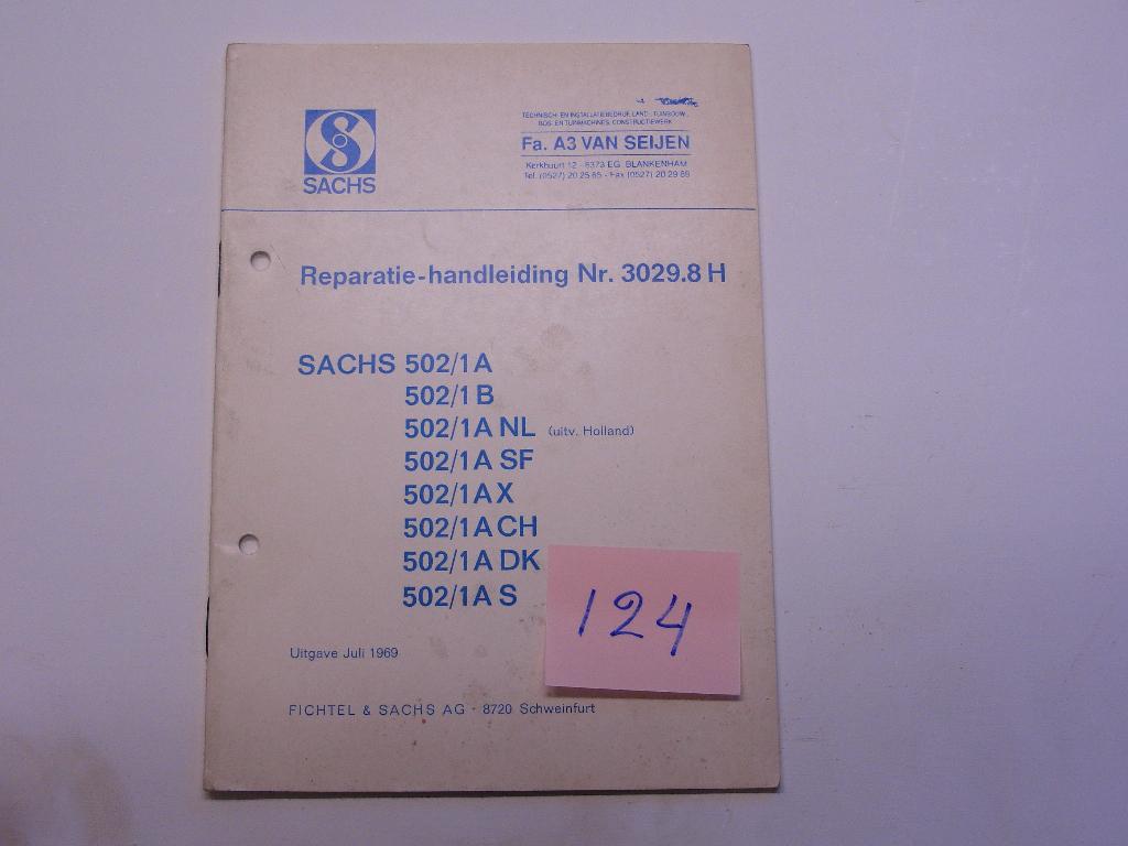 SACHS motor reparatiehandleiding nr. 3029.8 H, Ophalen of Verzenden, Nieuw