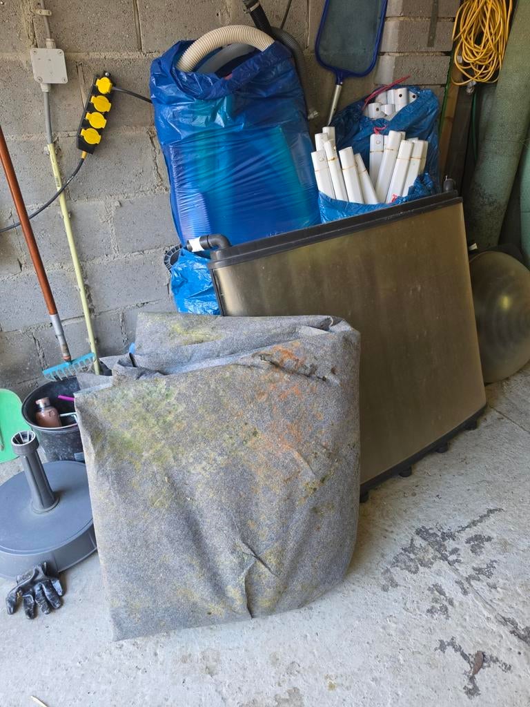 Rond zwembad 5m x 1m met toebehoren (lek), Ophalen, Gebruikt, 80 tot 120 cm, Rond