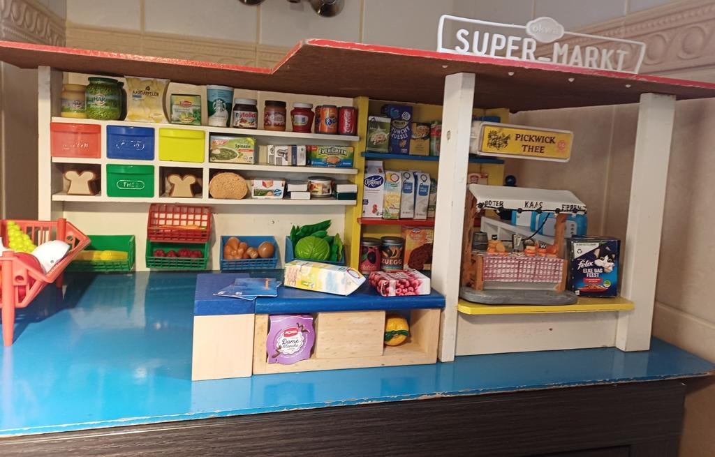 Vintage Speelgoed supermarkt merk OKWA, Ophalen, Gebruikt