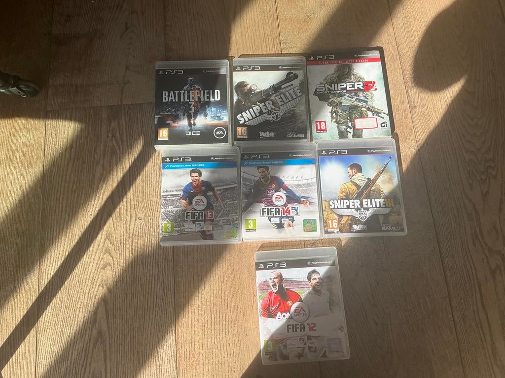 PS3 Games: FIFA & Sniper Elite Collectie, Online, Shooter, 1 speler, Ophalen of Verzenden