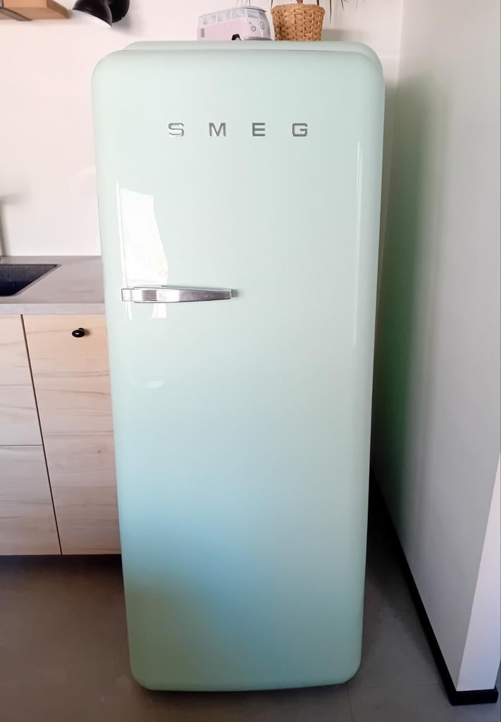Smeg  zgan koelkastdeur mintgroen, Ophalen, Zo goed als nieuw, 45 tot 60 cm, 140 tot 160 cm