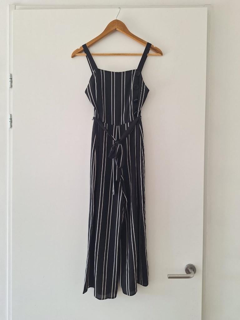Jumpsuit maat 34 dames - Primark - zwart / wit, Primark, Zwart, Ophalen of Verzenden, Zo goed als nieuw