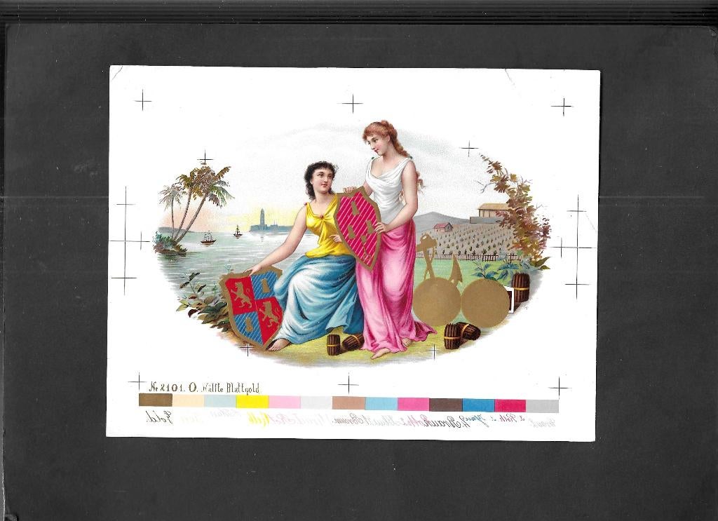 Banana60Etiket scan V4659, Ophalen of Verzenden, Gebruikt, Sigarenbandjes