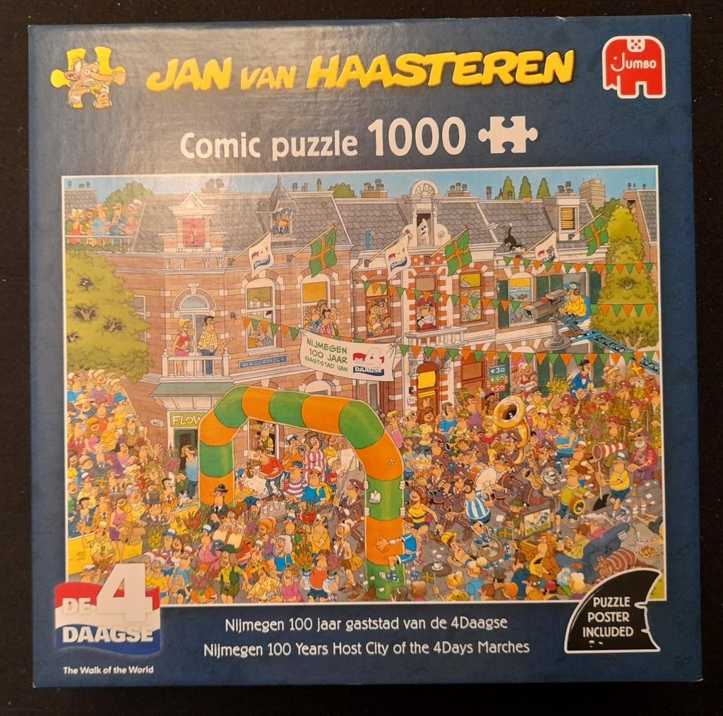 Puzzel Jan van Haasteren Nijmegen 100 jaar 4Daagse NIEUW, Ophalen of Verzenden, 500 t/m 1500 stukjes, Zo goed als nieuw