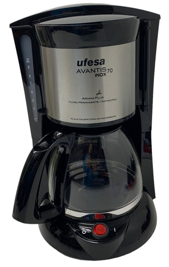 Goed werkende Ufesa koffiezetmachine – RVS – €25, Ophalen, Koffiemachine, Gemalen koffie, Zo goed als nieuw