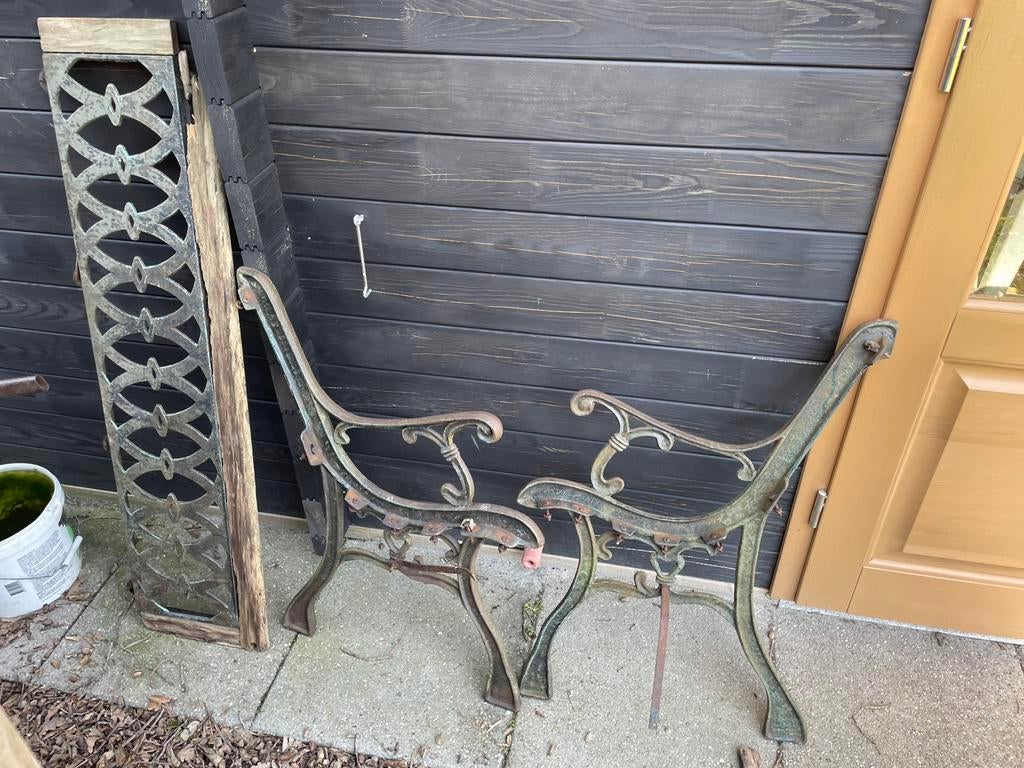 Gietijzeren bank onderdelen, Overige materialen, Gebruikt, Bank, Ophalen