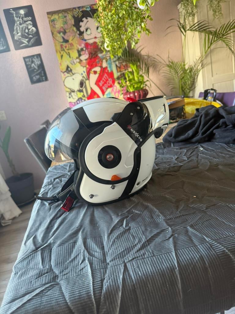 Boxer roof helm scooter/brommer, Ophalen of Verzenden, Zo goed als nieuw