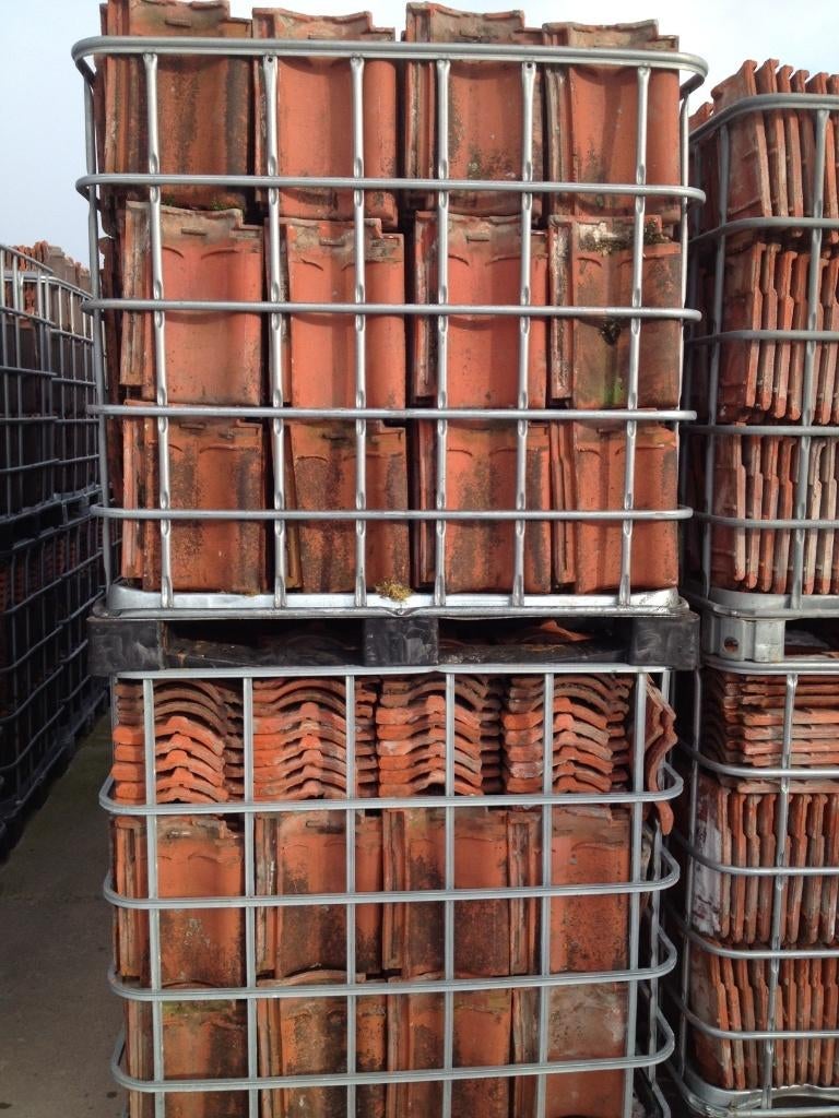 7000 stuks vh rood dakpan van Hulst Harlingen 35x25,5cm., Ophalen, Overige materialen, Gebruikt, Overige typen