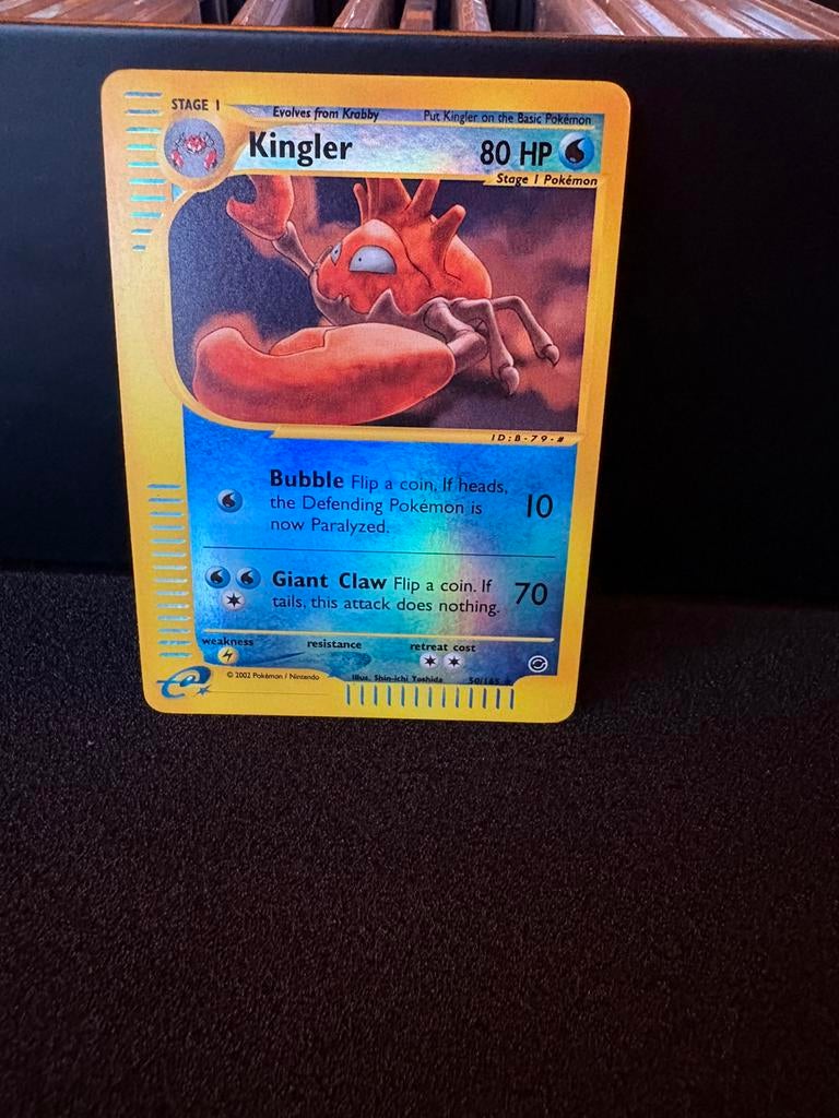 Kingler reverse holo, Ophalen of Verzenden, Zo goed als nieuw, Meerdere kaarten, Foil