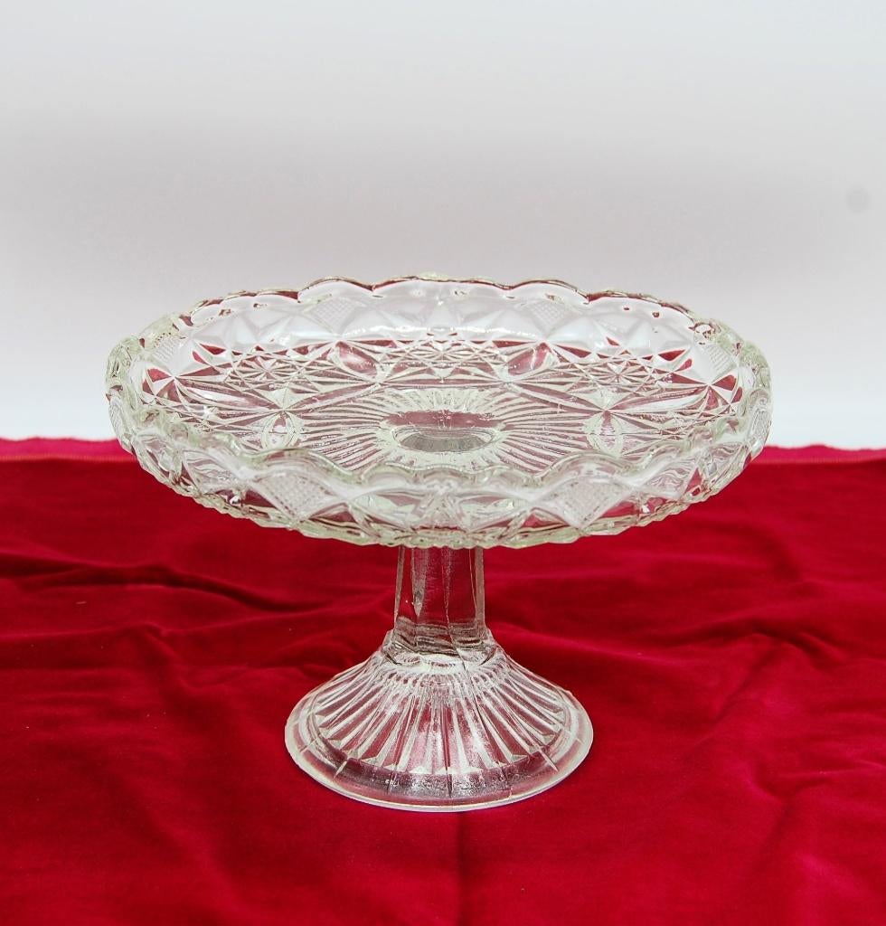 Fruitschaal/taartplateau op voet., Antiek en Kunst, Ophalen of Verzenden